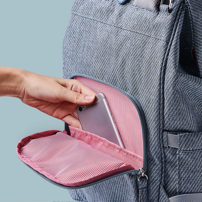 Bolso maternal impermeable de gran capacidad para pañales – Viajes - imagen 5