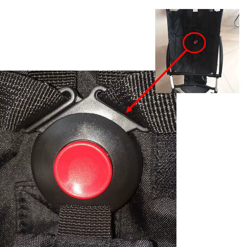 Kit de accesorios de seguridad para cochecito con hebilla de bloqueo