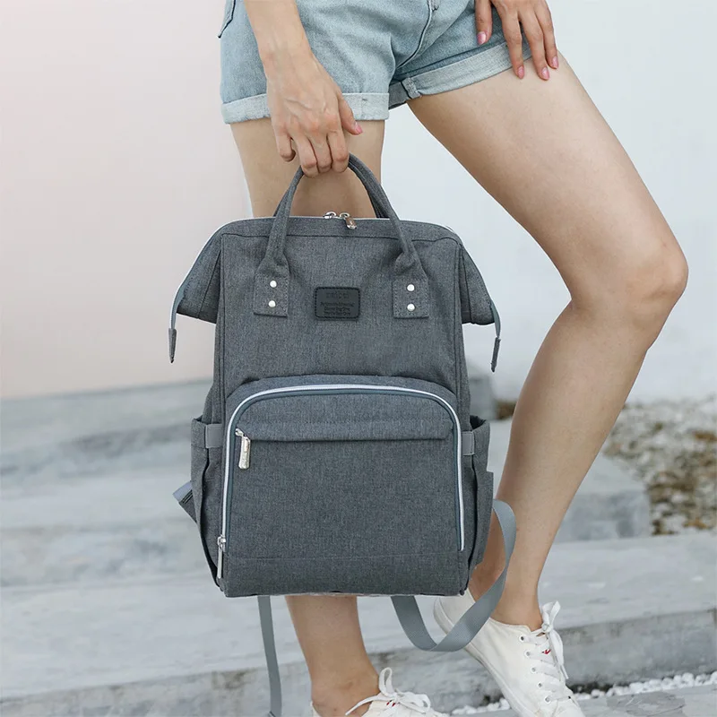 Mochila pañales impermeable gran capacidad cambiador para bebé - imagen 5