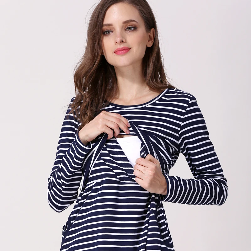 Camiseta lactancia larga algodón corte en A para entretiempo - imagen 5