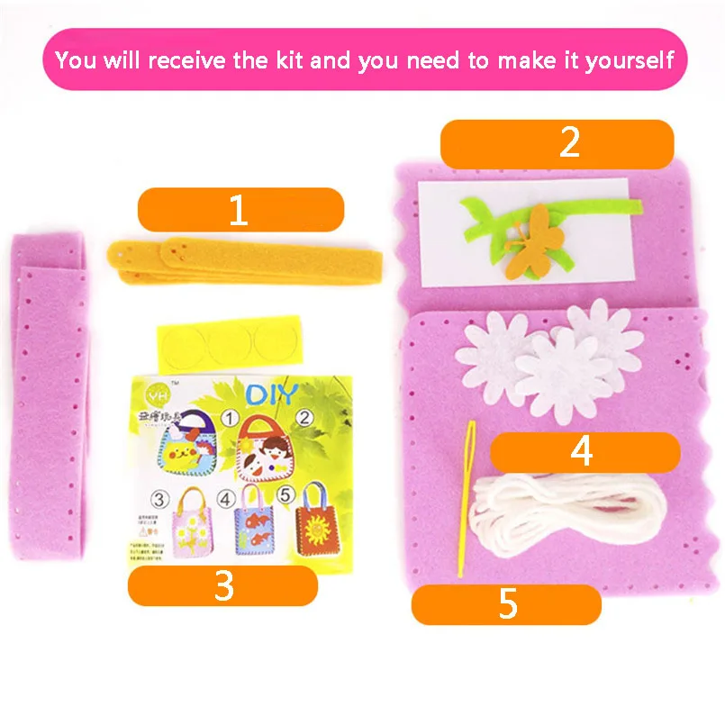 Kit de bolsos para decorar – Manualidades infantiles con dibujos animados - imagen 4
