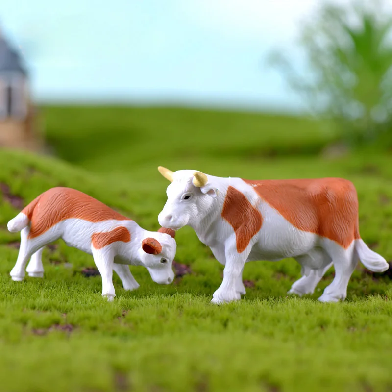 Figura de cabra en miniatura para decoración de jardín de hadas