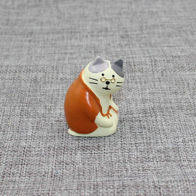 Decole Figura gato regordete resina zakka - imagen 3