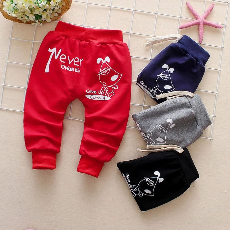 Pantalones de algodón con estampado de dibujos animados estilo Coreano Harem
