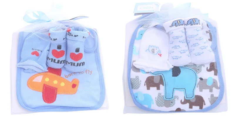 Set de baberos y accesorios para bebé