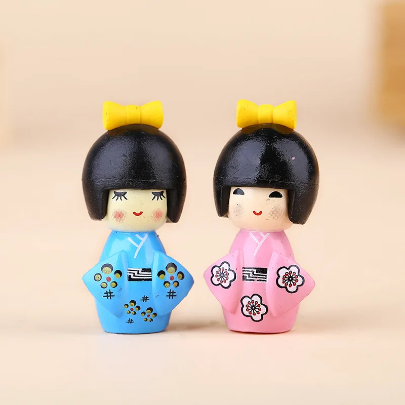 Figurita japonesa para niña - decoración mini bonsái y jardín de hadas - imagen 5