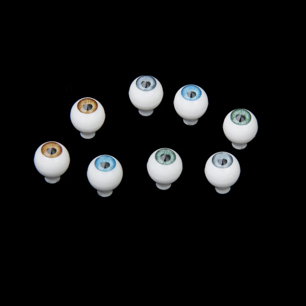 Ojos acrílicos redondos para muñecas – Colores azul verde marrón bronceado - imagen 3