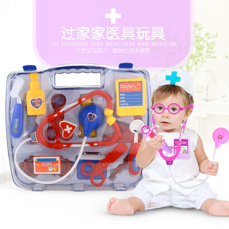 Set completo de juguete médico con maleta portátil
