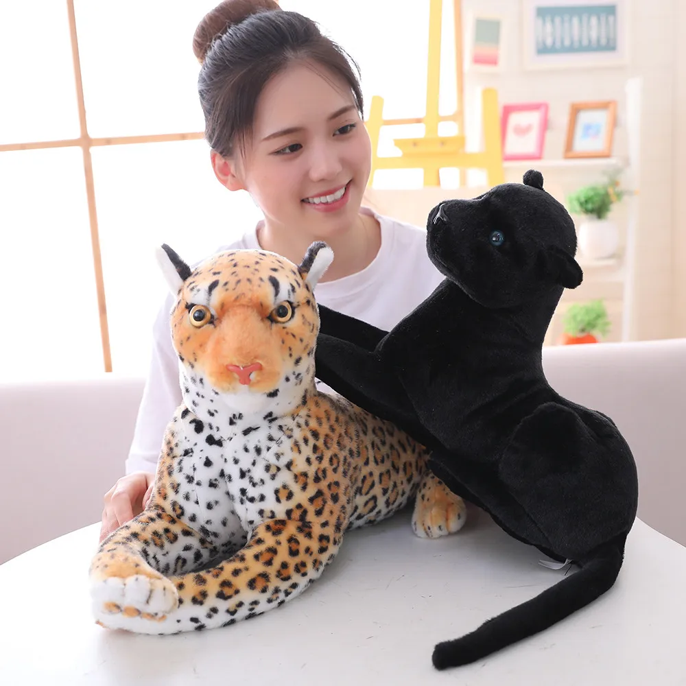 Peluche realista de guepardo gigante, felpa suave para jugar - imagen 3