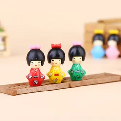 Figurita japonesa para niña - decoración mini bonsái y jardín de hadas