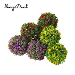 MagiDeal árboles esféricos para maquetas de tren con flores