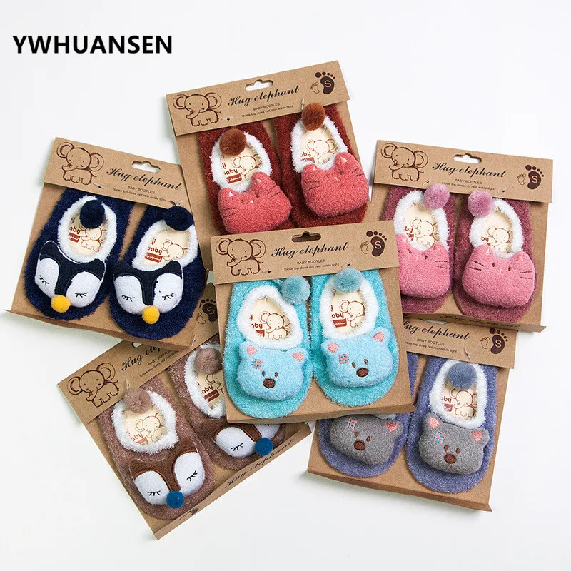 Calcetines antideslizantes de invierno para niñas con dibujos animados - imagen 5