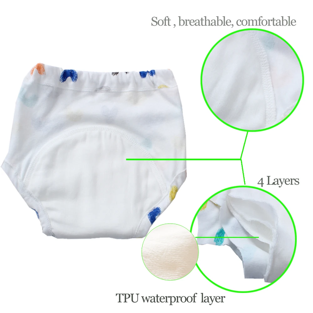 Pantalones de entrenamiento impermeables en algodón suave para niños - imagen 5