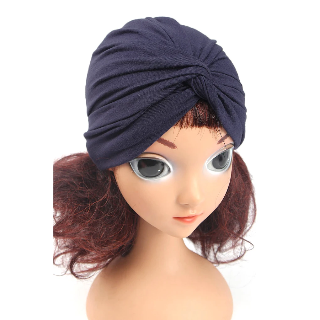 Turbante de algodón con nudo para bebé – Accesorio foto infantil - imagen 5