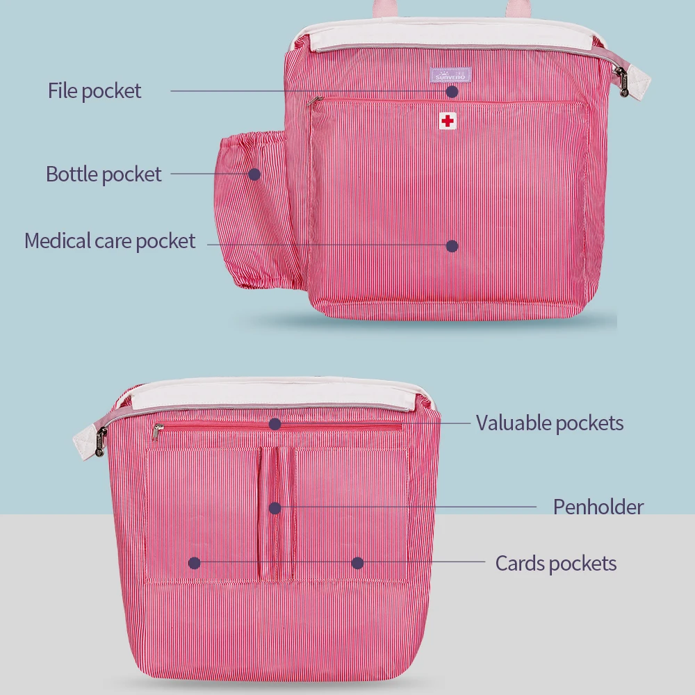 Sunveno Bolsa de maternidad para hospital y pañales, práctica - imagen 4