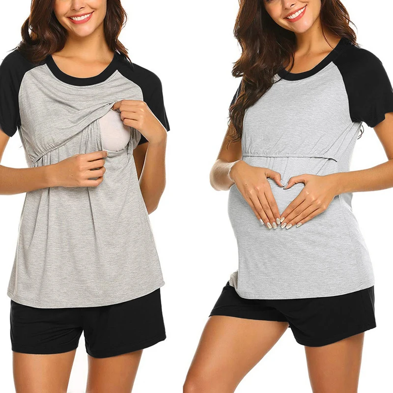 Pijama de maternidad para verano – Ideal para lactancia y posparto - imagen 5