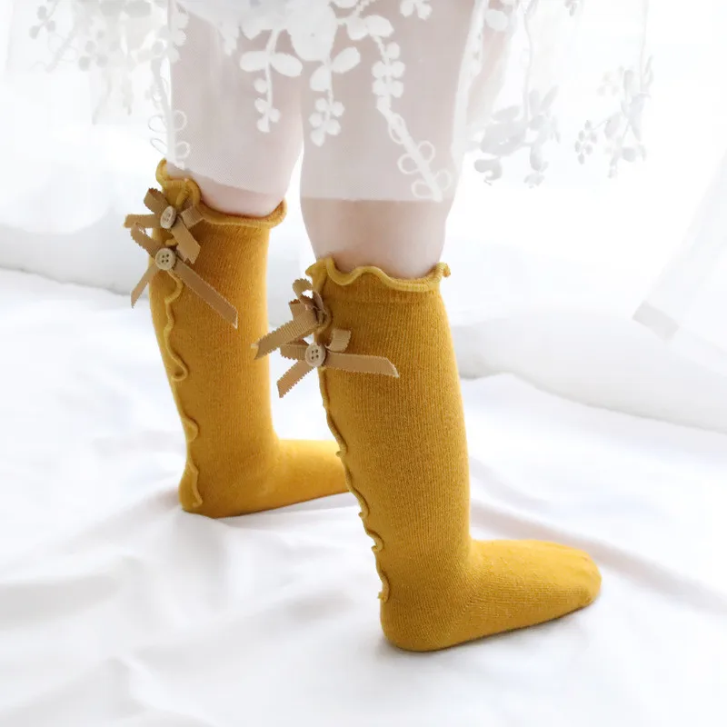 Calcetines de algodón hasta la rodilla para niños y niñas - imagen 3