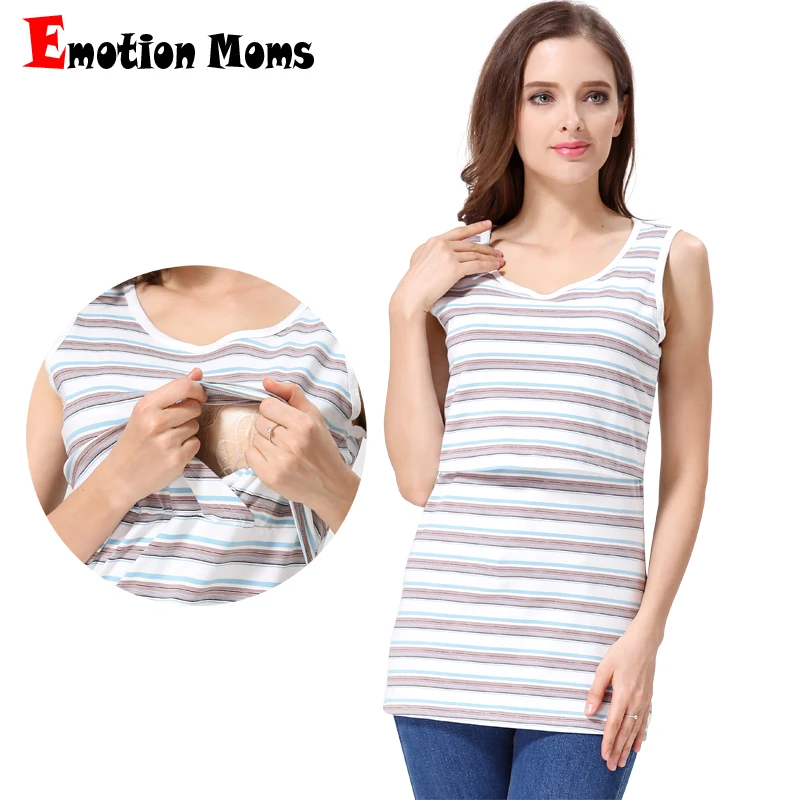Camiseta de lactancia maternity sin mangas para verano - imagen 2