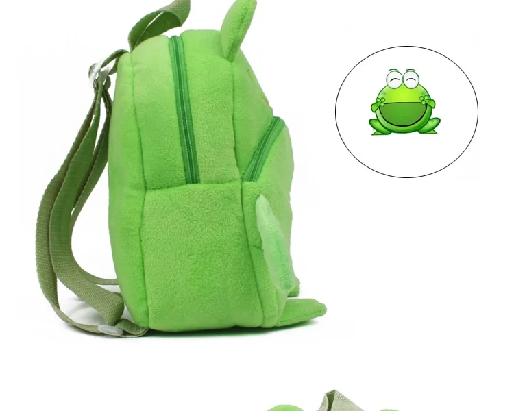 Frog-Mini mochila escolar para bebé – Felpa suave y divertida - imagen 3