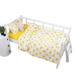 Juego de cama bebé con sábana, funda y edredón suave para cuna