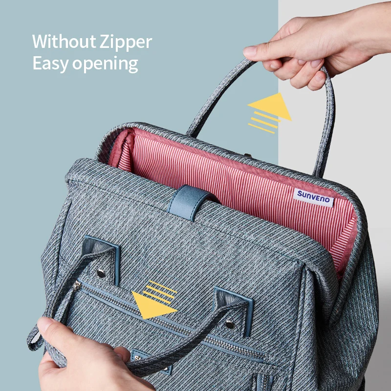 Bolso maternal impermeable de gran capacidad para pañales – Viajes - imagen 4