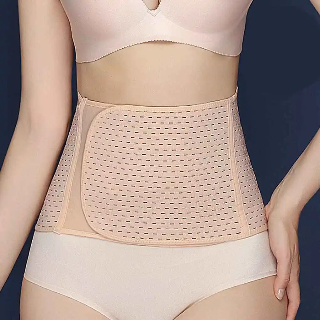 Faja posparto con soporte lumbar y abdominal para recuperación