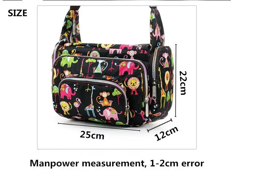 Bolso floral de hombro cruzado vista frontal
