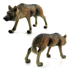 Figura de animales mini para jardín de hadas: lobo y ovejas