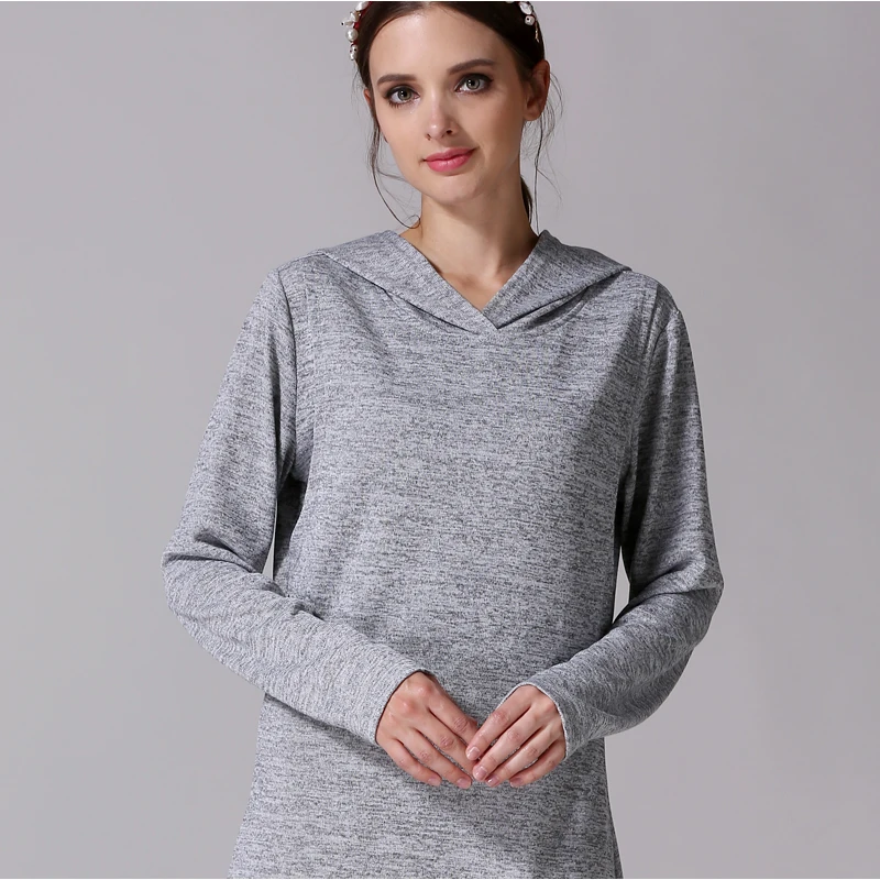 Vestido de embarazada con manga larga – Tejido suave para otoño - imagen 5