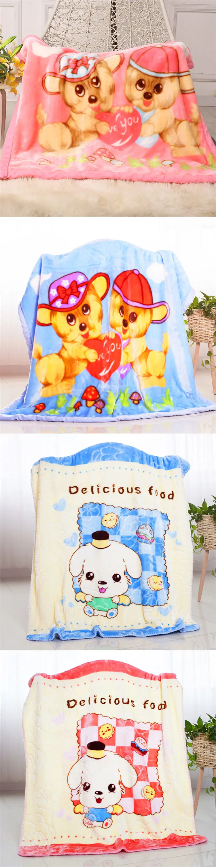 Detalle del tejido suave de la manta infantil