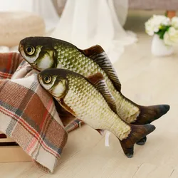 Peluche pez realista suave para niños, animal de dibujos