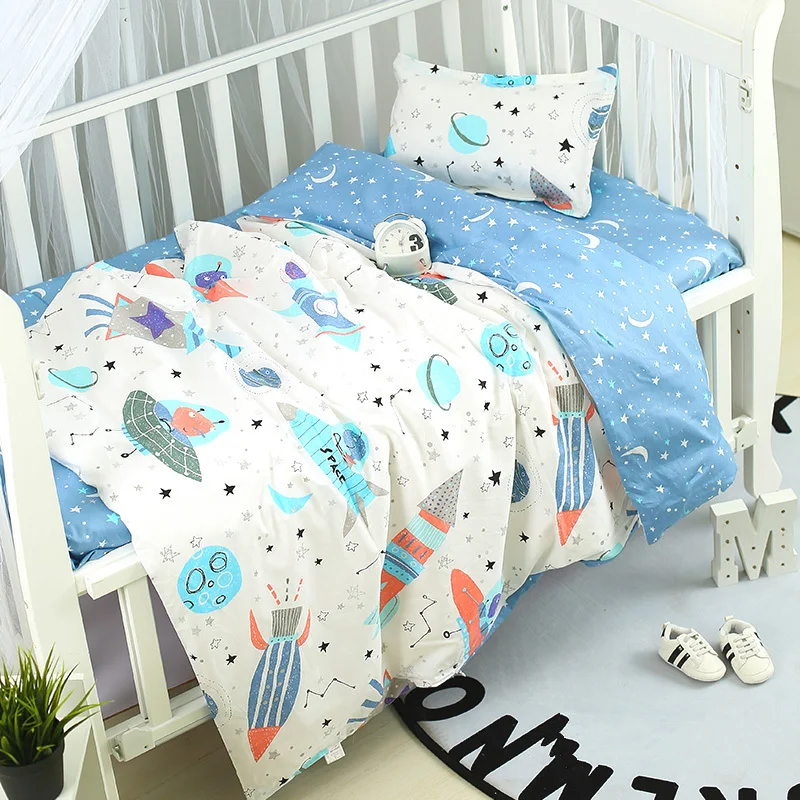Juego de cama bebé con sábana, funda y edredón suave para cuna - imagen 3