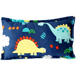 Funda de almohada infantil de algodón con dibujos suaves para bebé