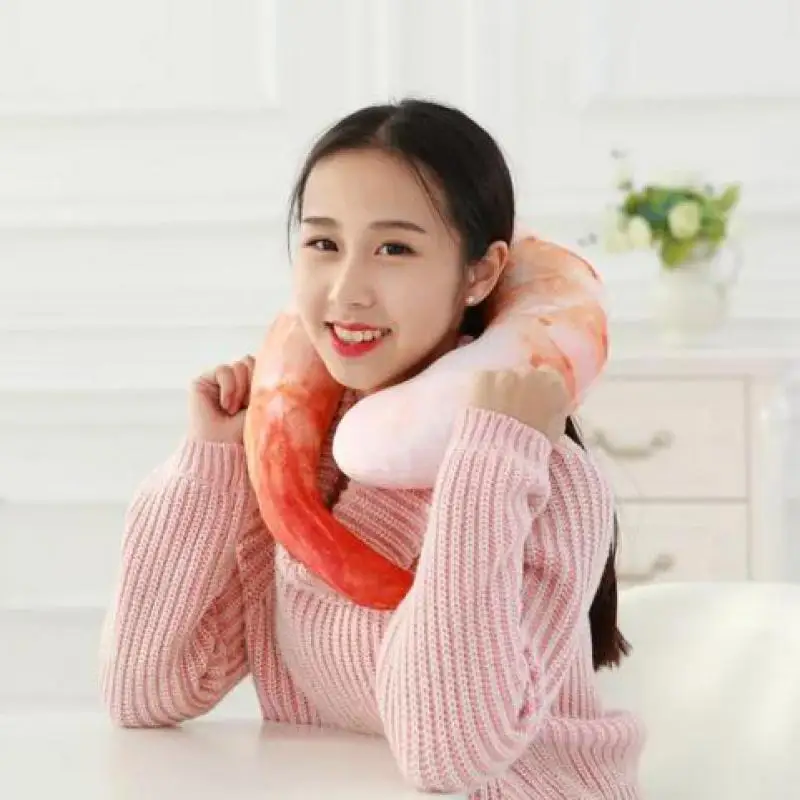 Peluche de langosta para niños con cuello en U – juguete tierno - imagen 4