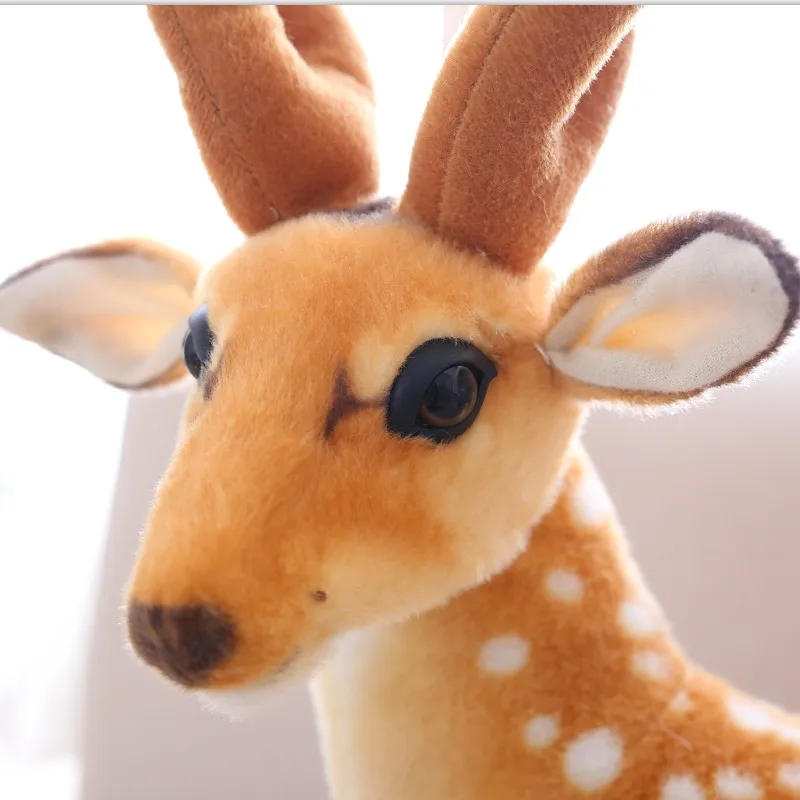 Peluche de ciervo para niños, juguete tierno de compañía - imagen 4