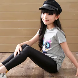 SheeCute Leggings con brillo para niña – Mallas suaves para otoño y primavera