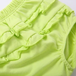 Pantalones cortos bebé encaje suave, bóxer a rayas de verano