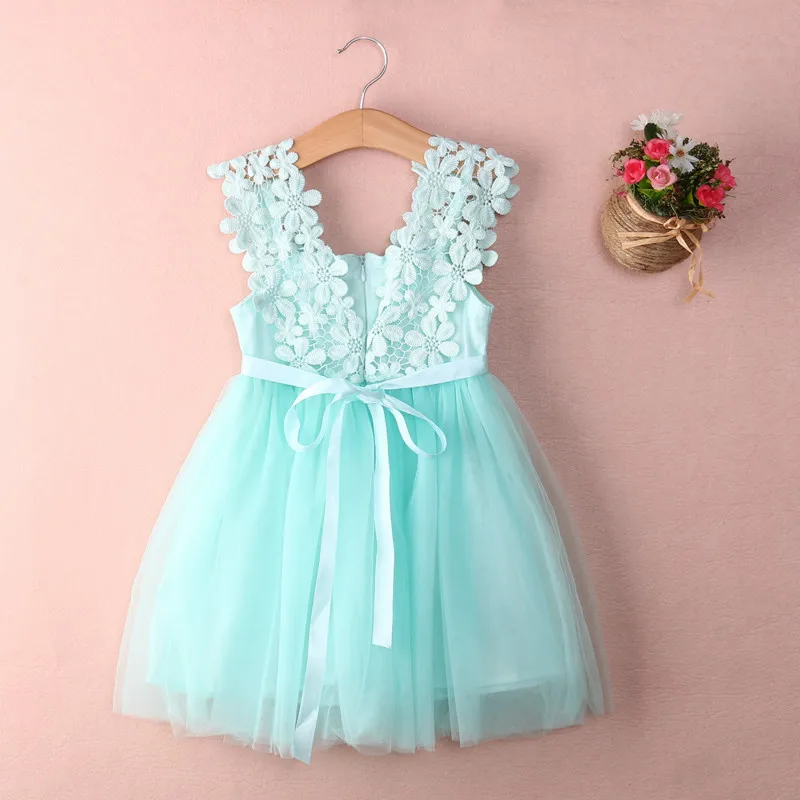 Vestido de fiesta con encaje y tul para niñas – Elegante con flores - imagen 4