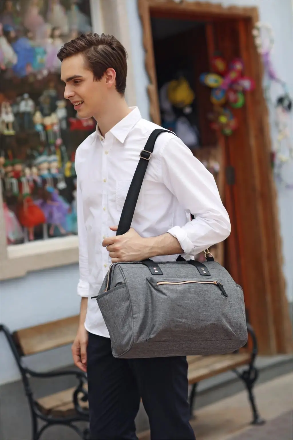 Colorland Bolsa de Pañales Impermeable con Cambiador para Bebé - imagen 4