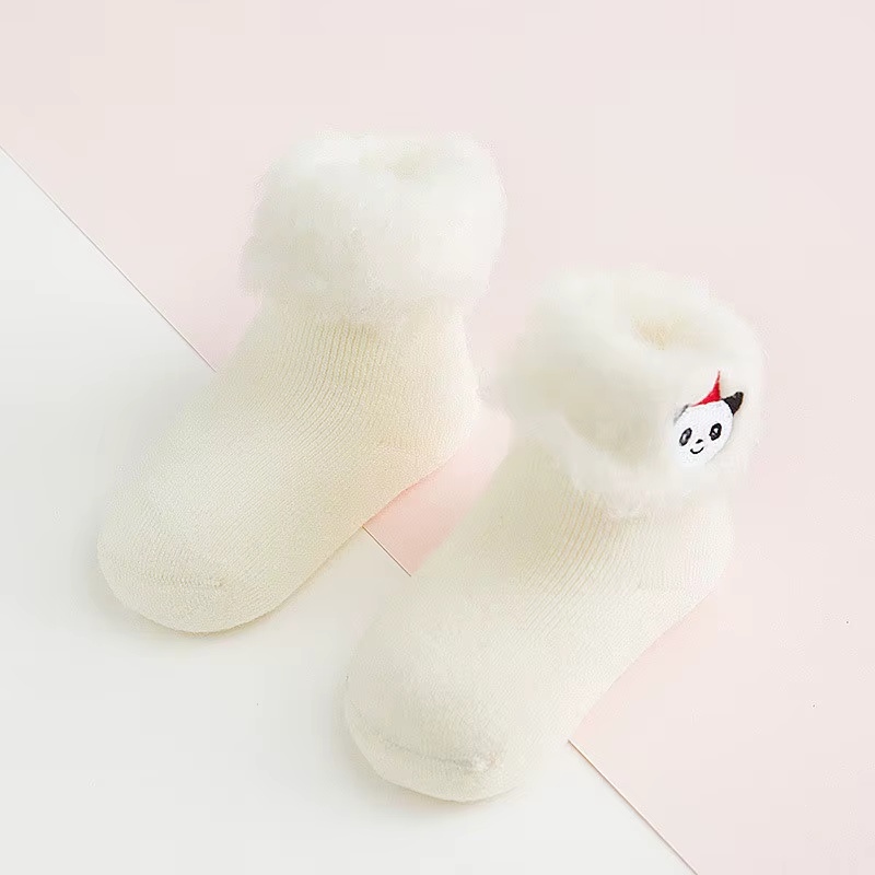 Calcetines de bebé con bordado 3D gruesos para invierno - imagen 5