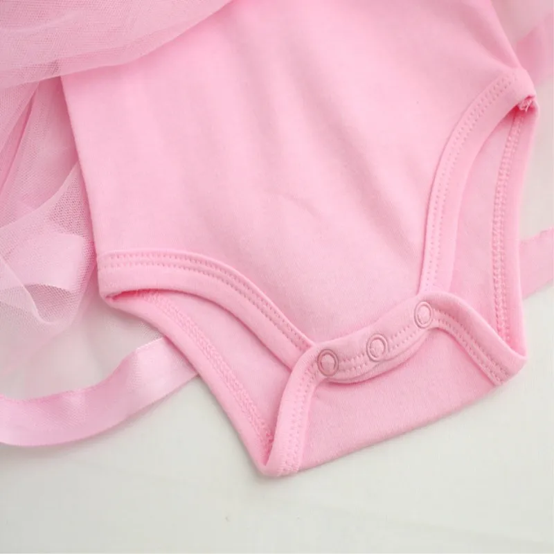 Vestido de algodón con lazo para bebé niña, estilo princesa - imagen 5