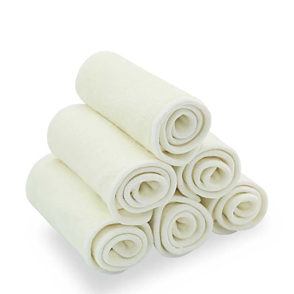 HappyFlute Insertos de felpa de bambú para bebé Refuerzos para pañales