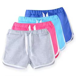 SheeCute Shorts de verano para niños - color caramelo, estilo playa