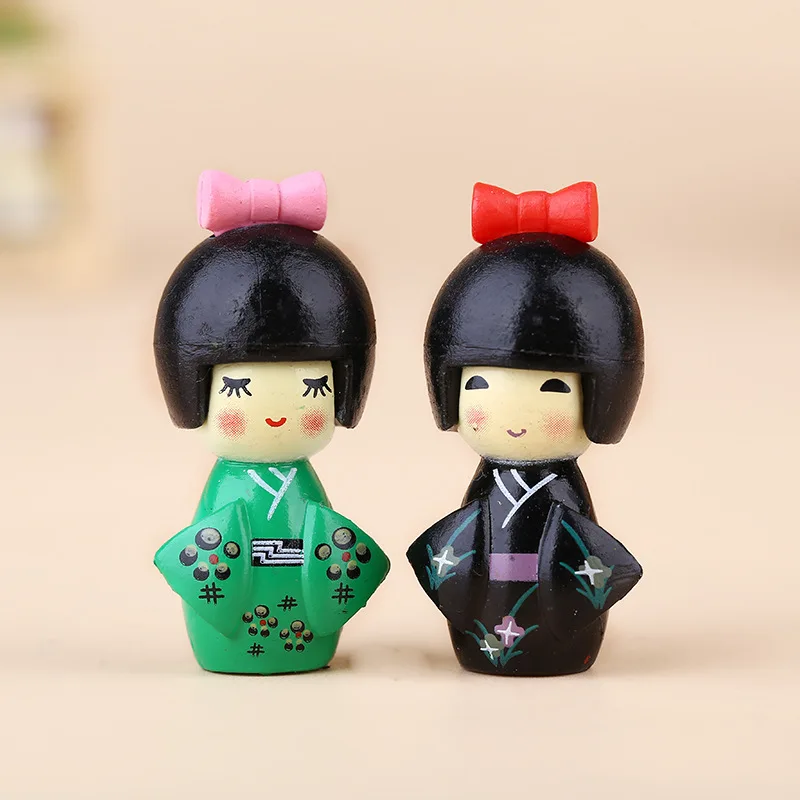 Figurita japonesa para niña - decoración mini bonsái y jardín de hadas - imagen 2