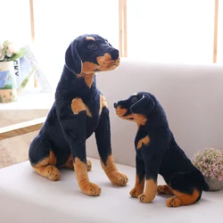 Peluche de perro negro tierno para regalar, suave y blandito