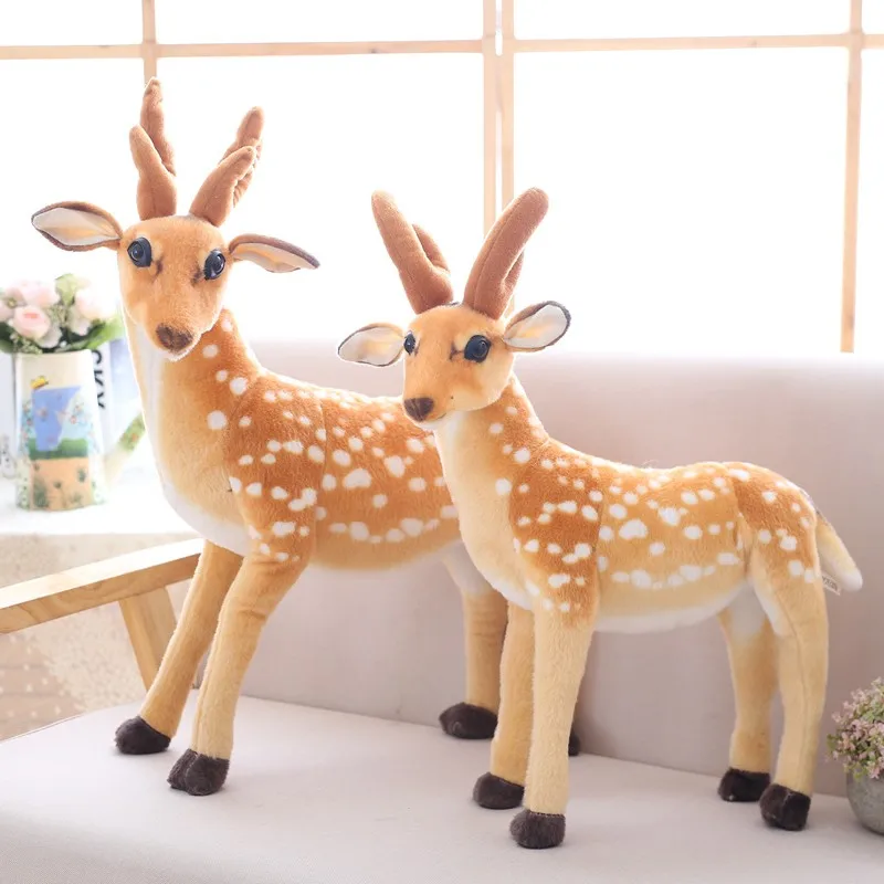 Peluche de ciervo para niños, juguete tierno de compañía - imagen 5
