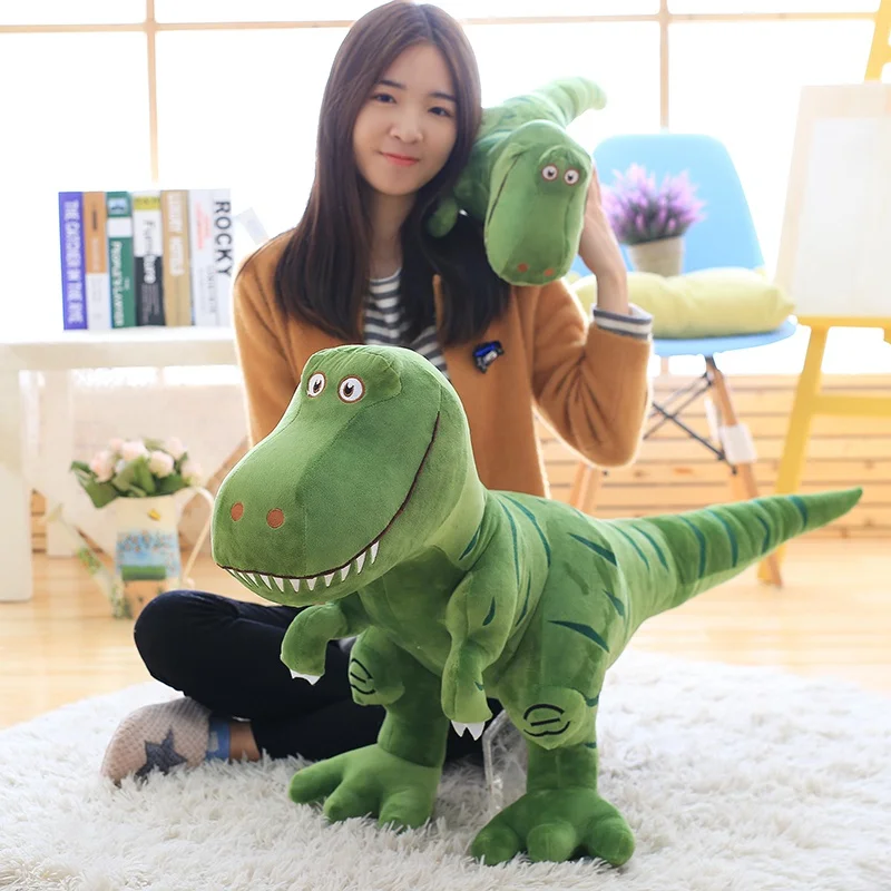 Peluche de dinosaurio tiranosaurio suave de dibujos animados bonito - imagen 4