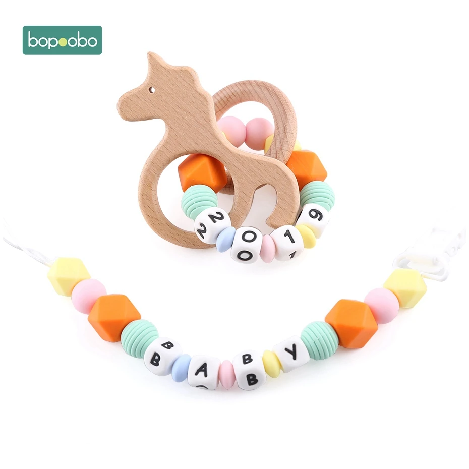 Bopoobo Abalorios de dentición de silicona sin BPA, cuentas espiral - imagen 4