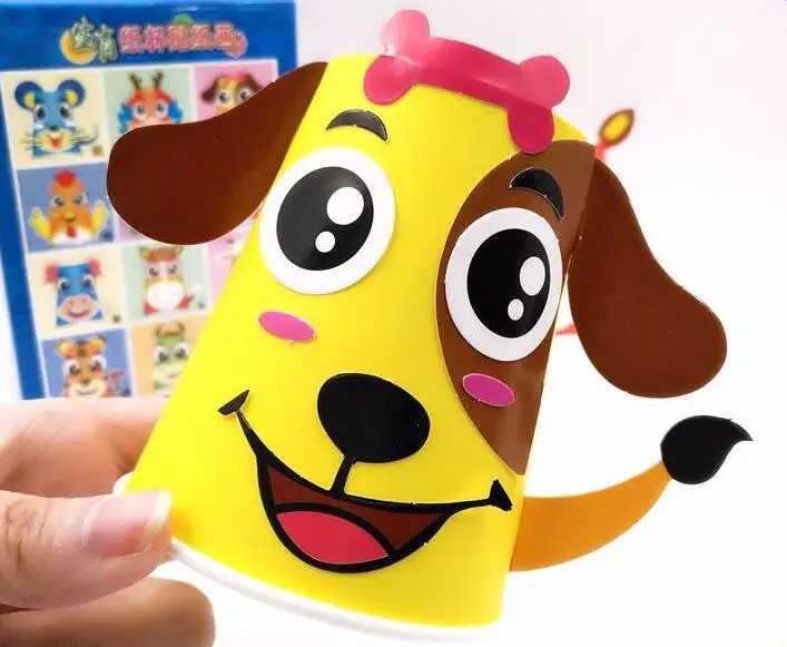 GYH Kit manualidades con vasos de papel 3D para niños - imagen 3