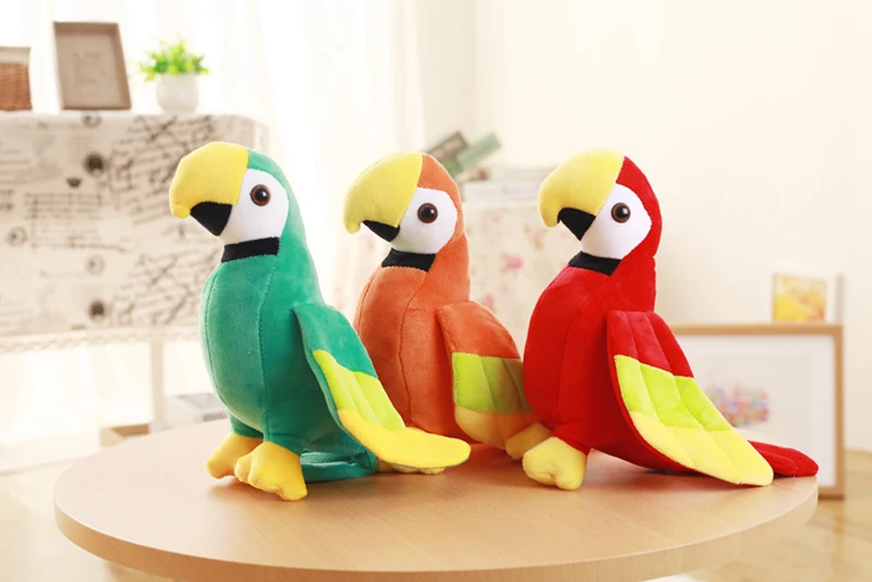 Peluche guacamayo Kawaii realista